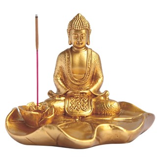 Golden Buddha Incense Burner | GSC Imports