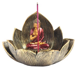 Red Buddha Incense Burner | GSC Imports