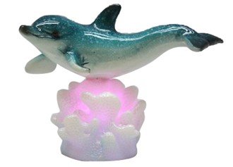 LED Dolphin with Coral | GSC Imports