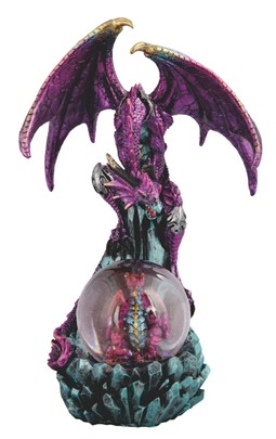Purple Dragon Snow Globe | GSC Imports