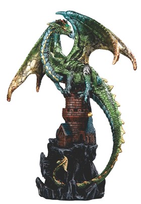 Green Dragon on Castle | GSC Imports