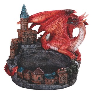 Dragon with Castle Dish | GSC Imports