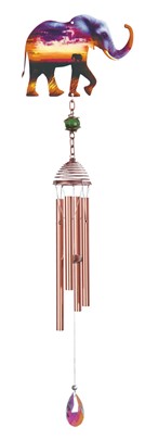 Elephant-Sunset Windchime | GSC Imports