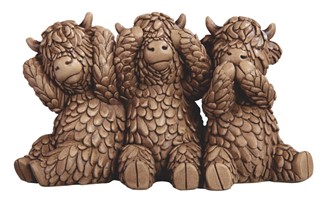 3 Wise Highland Cow | GSC Imports