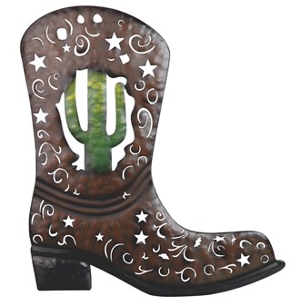 Cactus in Boots Wall Decor | GSC Imports