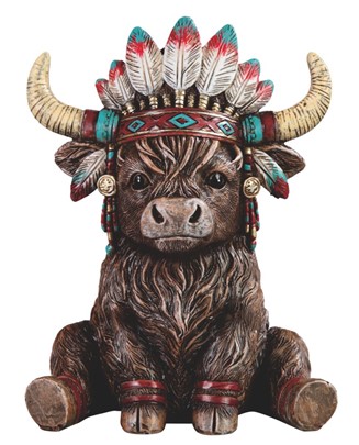 Highland Cow Chief Sit  | GSC Import