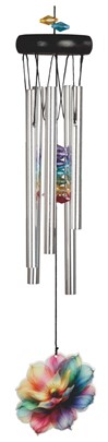 WoodTop Rainbow Gem Flower Windchime | GSC Import