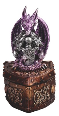 Purple Dragon with Sword Trinket Box| GSC Import