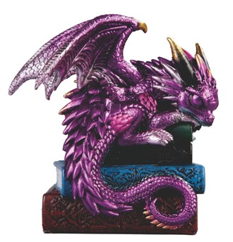 Purple Dragon Sleeping on Books| GSC Import