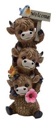3 Highland Cows Stack | GSC Import