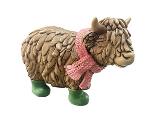 Highland Cow with Scarf and Boots | GSC Import
