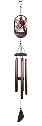 Welcome Cardinal Wind Chime| GSC Import