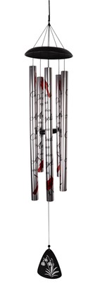 Stamped Tube Cardinal Wind Chime | GSC Import