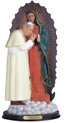 12" John Paul II with Guadalupe