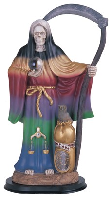 16" Santa Muerte Sack Rainbow