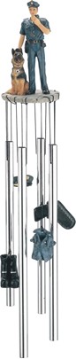 US Policeman Round Top Wind Chime