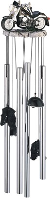 Motorcycle-Black Round Top Wind Chime