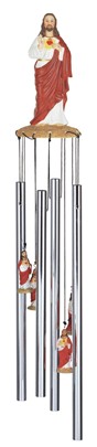 Sacred Heart of Jesus Round Top Wind Chime