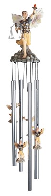 Archangel Uriel Round Top Wind Chime