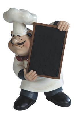 Chef with Chalkboard