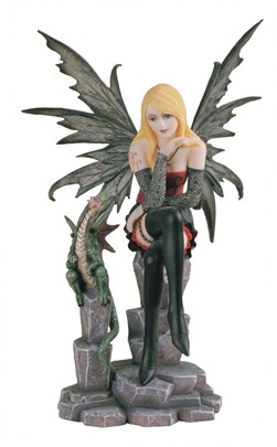 Red Fairy with Green Dragon