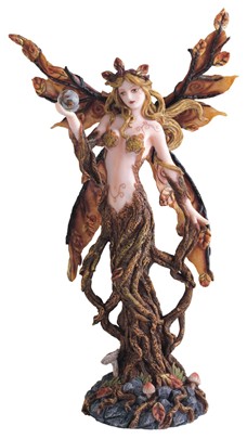 Tree Fairy with Orange Wings