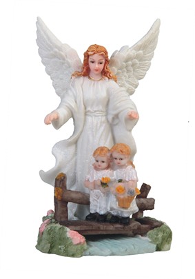 5" Guardian Angel White