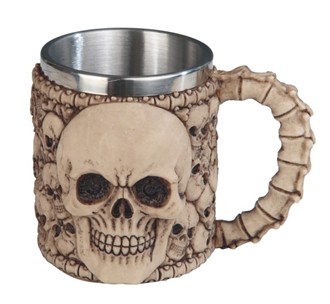 Stainless Mug, Skull