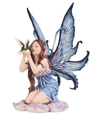 Fairy with Hummingbird -Spring