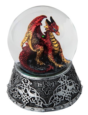 Red Dragon Snow Globe