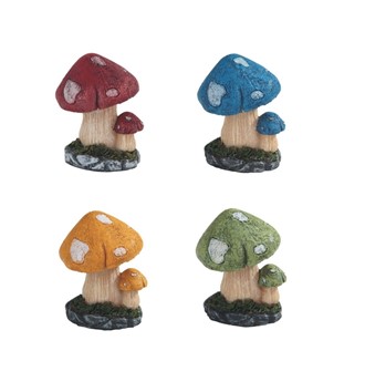 Decorative Mushroom 4pc Set