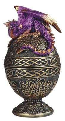 Purple Dragon Egg Trinket Box