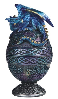 Blue Dragon Egg Trinket Box