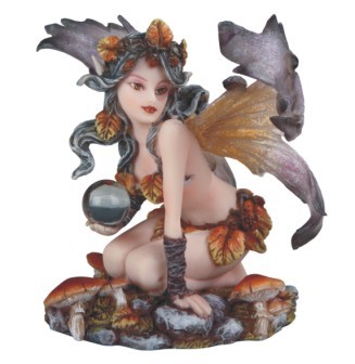 Autumn Fairy with Crystal