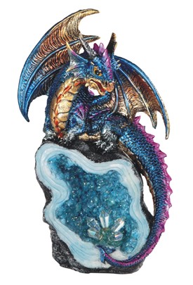 Blue Dragon with Crystal