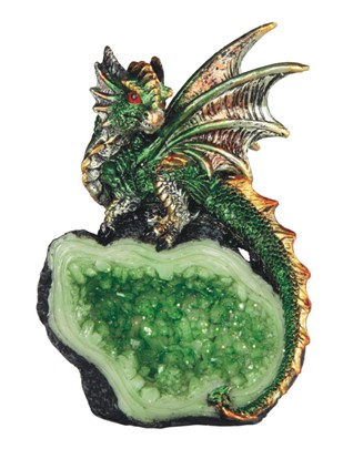 Green Dragon on Crystal