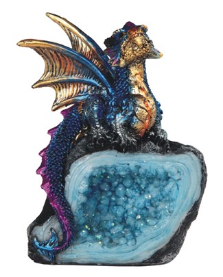 Blue Dragon on Crystal