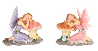 Fairy Sleeping on Mushroom Set
