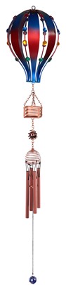 Copper Gem Chime, Blue/Red Air Balloon