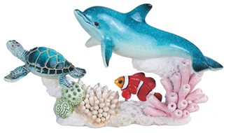 Sea Turtle, Dolphin, & Nimo