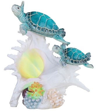 LED Sea Turtle with Conch