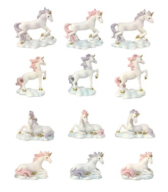 Mini Unicorn, 12 pc Set