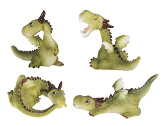 Playful Cutie Dragon, 4 pc Set