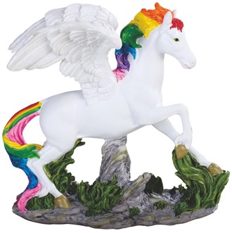 Pegasus with Rainbow Mane