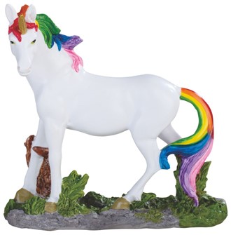 Unicorn with Rainbow Mane