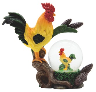 Rooster Snow Globe