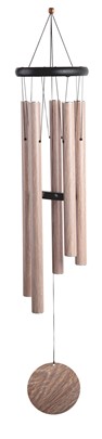 Wooden Top Wind Chime-Wood Print Tube