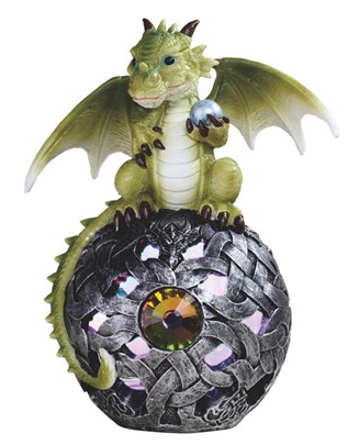 Cute Dragon on LED Globe