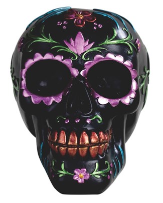 Black Sugar Skull Tatoo in Purple