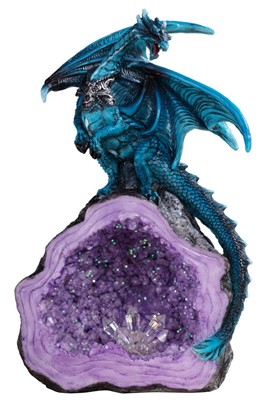 Blue Dragon with Crystal